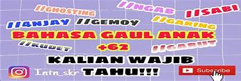 Filing Bahasa Gaul